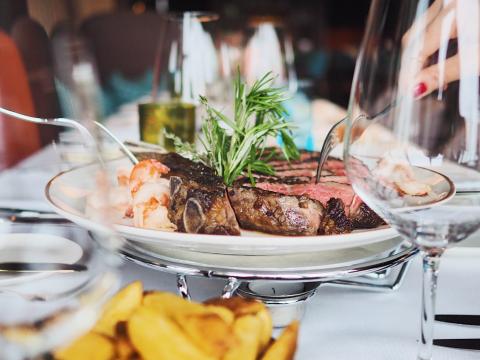 Fleisch im Teller George