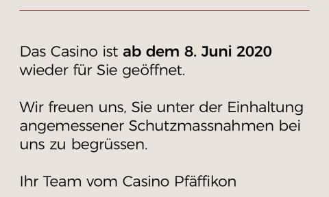 Casino geöffnet
